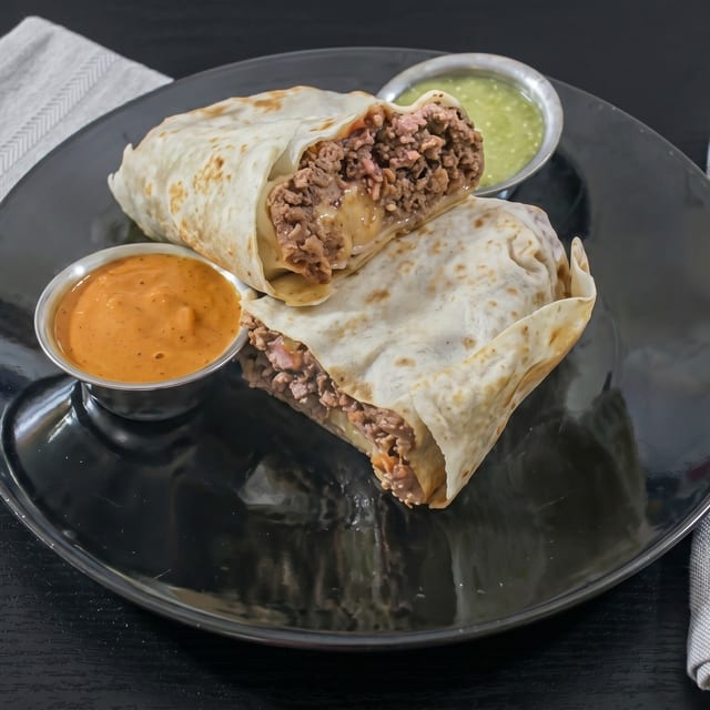 Ground Beef Burrito.