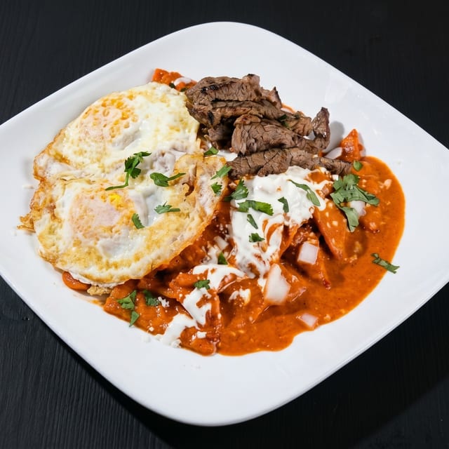 Green or Red Chilaquiles Burrito.